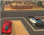 Parking fury 3D beach city rendõrös HTML5 játék