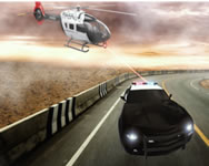 Police chase real cop car driver rendõrös HTML5 játék
