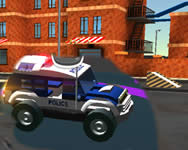 Toy car simulator car simulation rendõrös HTML5 játék